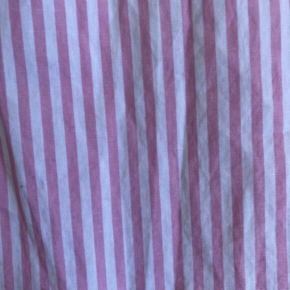J.Crew Sz 14 Short-sleeve Collared Mini Dress Pink & White Striped Preppy NWT - Picture 13 of 16